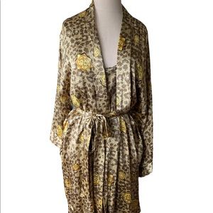 Vintage Victoria’s Secret gold label nightgown and matching Road 100% silk